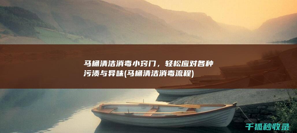 马桶清洁消毒小窍门，轻松应对各种污渍与异味 (马桶清洁消毒流程)
