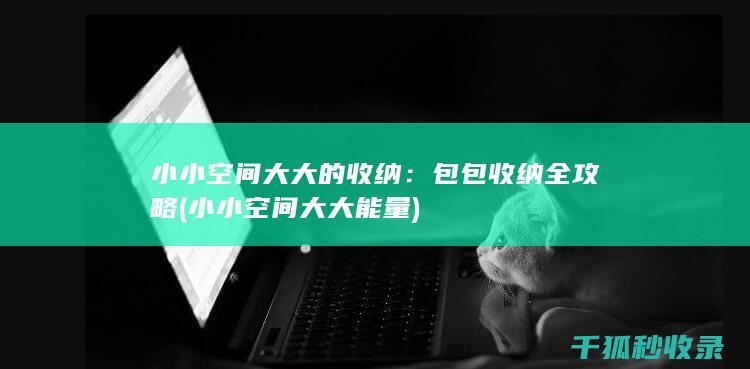 小小空间大大的收纳：包包收纳全攻略 (小小空间大大能量)
