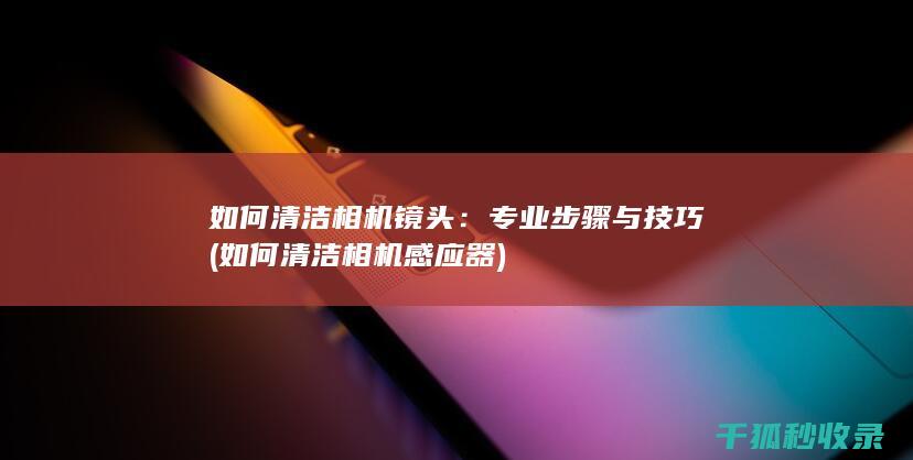 如何清洁相机镜头：专业步骤与技巧 (如何清洁相机感应器)