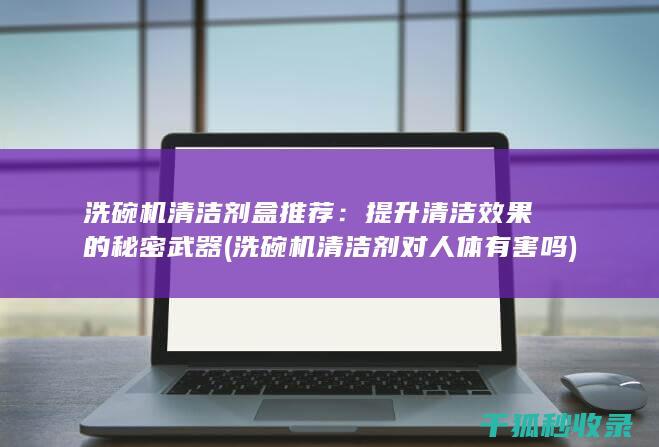 洗碗机清洁剂盒推荐：提升清洁效果的秘密武器 (洗碗机清洁剂对人体有害吗)
