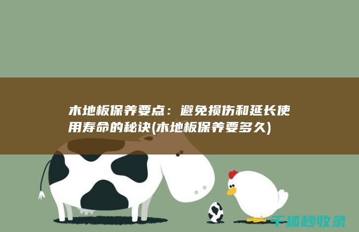 木地板保养要点：避免损伤和延长使用寿命的秘诀 (木地板保养要多久)