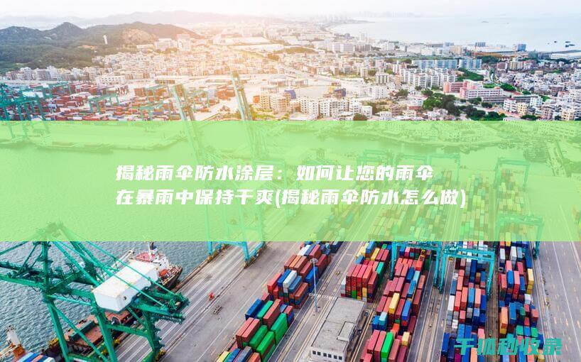 揭秘雨伞防水涂层：如何让您的雨伞在暴雨中保持干爽 (揭秘雨伞防水怎么做)