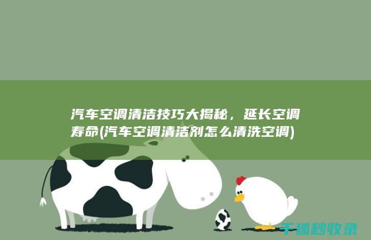 汽车空调清洁技巧大揭秘，延长空调寿命 (汽车空调清洁剂怎么清洗空调)