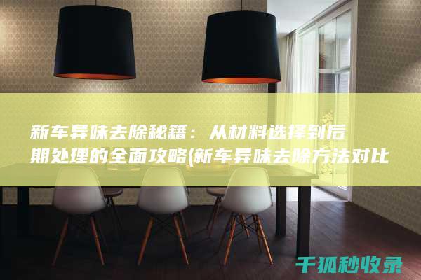 新车异味去除秘籍：从材料选择到后期处理的全面攻略 (新车异味去除方法对比)