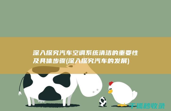 深入探究汽车空调系统清洁的重要性及具体步骤 (深入探究汽车的发展)
