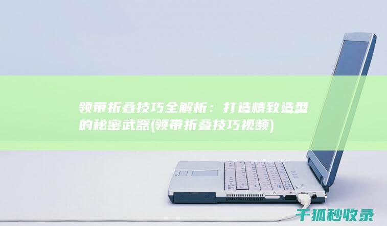 领带折叠技巧全解析：打造精致造型的秘密武器 (领带折叠技巧视频)