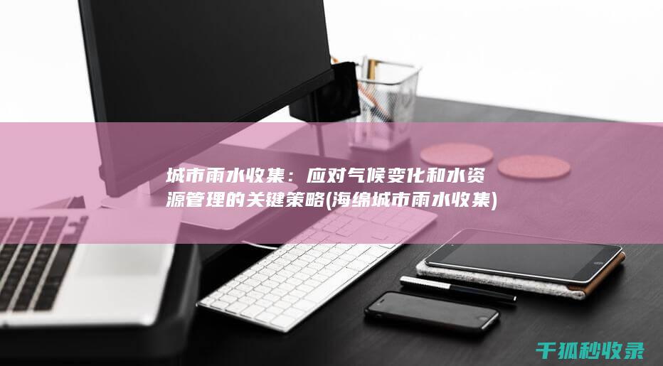 城市雨水收集：应对气候变化和水资源管理的关键策略 (海绵城市雨水收集)