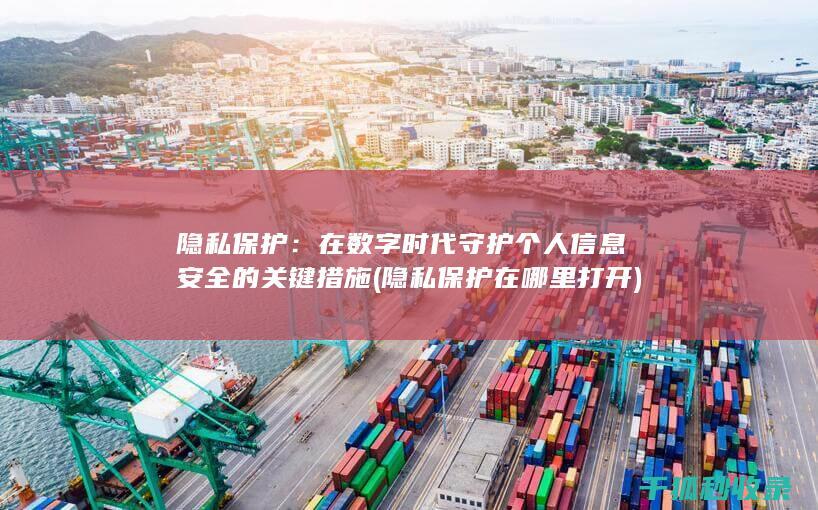 隐私保护：在数字时代守护个人信息安全的关键措施 (隐私保护在哪里打开)