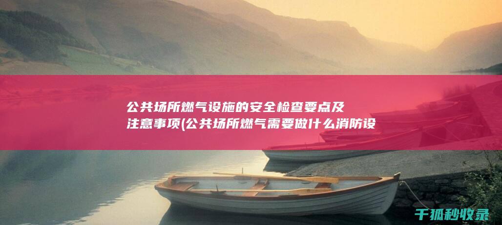 公共场所燃气设施的安全检查要点及注意事项 (公共场所燃气需要做什么消防设施)