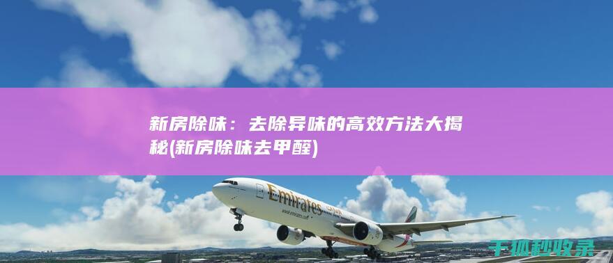 新房除味：去除异味的高效方法大揭秘 (新房除味去甲醛)