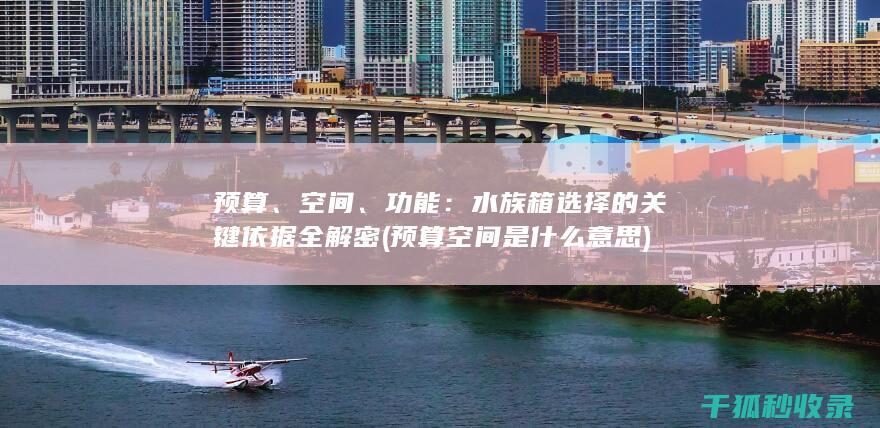 预算、空间、功能：水族箱选择的关键依据全解密 (预算空间是什么意思)