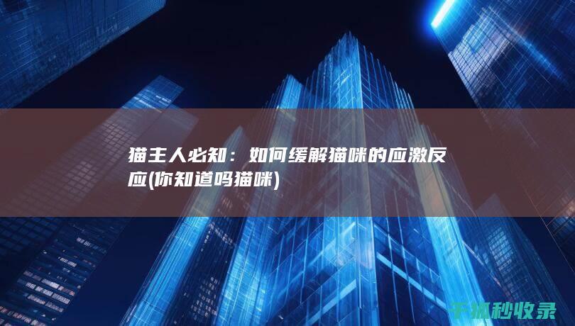 猫主人必知：如何缓解猫咪的应激反应 (你知道吗猫咪)
