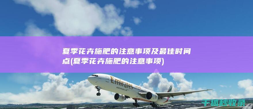 夏季花卉施肥的注意事项及最佳时间点 (夏季花卉施肥的注意事项)
