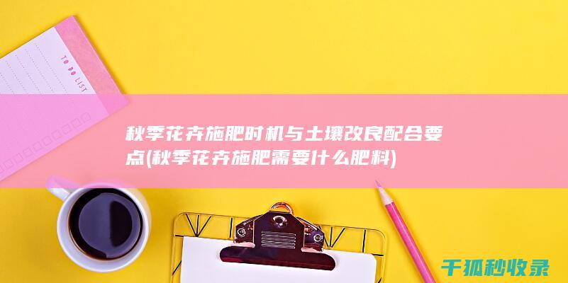 秋季花卉施肥时机与土壤改良配合要点 (秋季花卉施肥需要什么肥料)