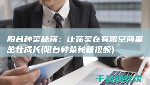 阳台种菜秘籍：让蔬菜在有限空间里茁壮成长 (阳台种菜秘籍视频)
