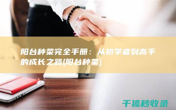阳台种菜完全手册：从初学者到高手的成长之路 (阳台 种菜)