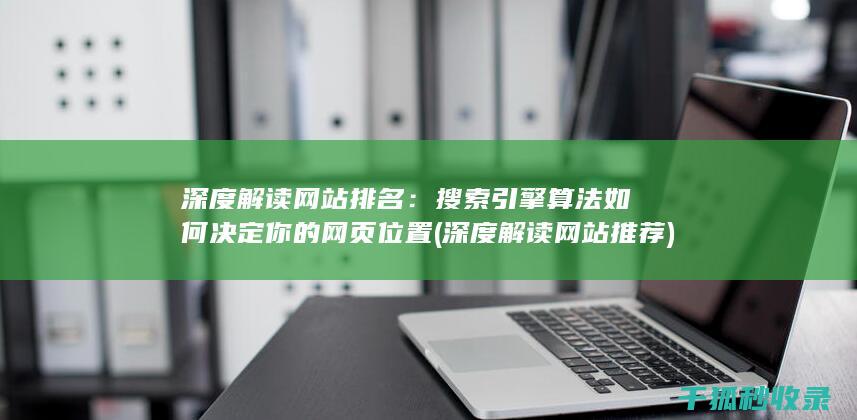 深度解读网站排名：搜索引擎算法如何决定你的网页位置 (深度解读网站推荐)