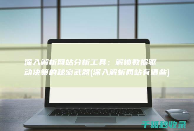 深入解析网站分析工具：解锁数据驱动决策的秘密武器 (深入解析网站有哪些)