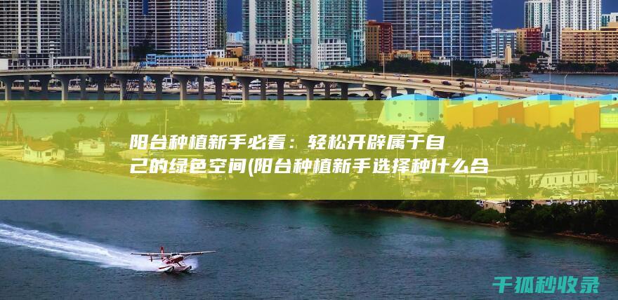 阳台种植新手必看：轻松开辟属于自己的绿色空间 (阳台种植新手选择种什么合适呢)