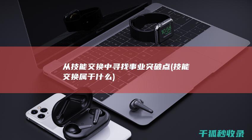 从技能交换中寻找事业突破点 (技能交换属于什么)