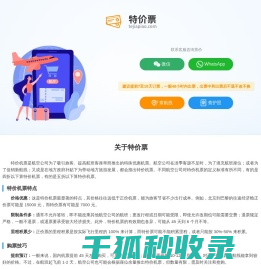 特价机票