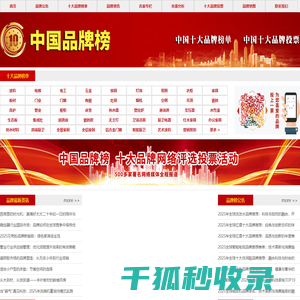 中国品牌排名投票
