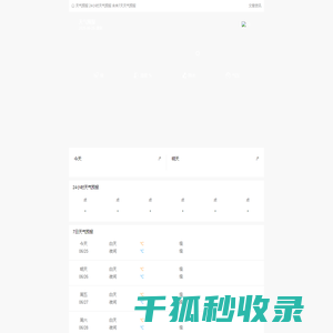 天气预报